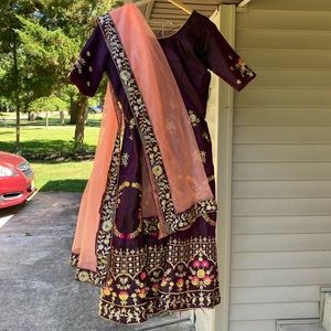 Dark Purple Lehenga